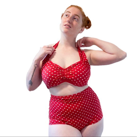 Red Dolly Swimwear Other - Retro Polka Dot Two-piece